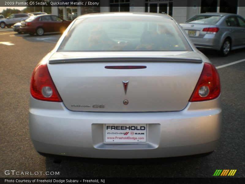 Quicksilver Metallic / Ebony 2009 Pontiac G6 Sedan