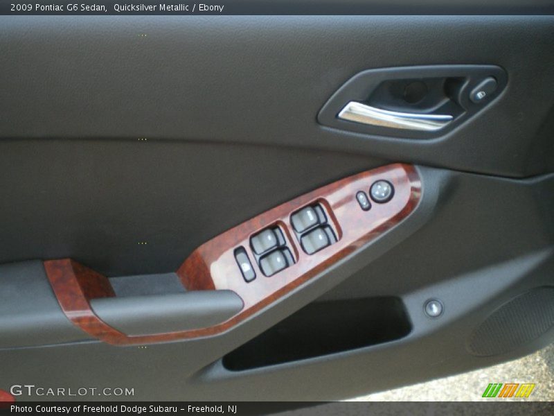 Quicksilver Metallic / Ebony 2009 Pontiac G6 Sedan