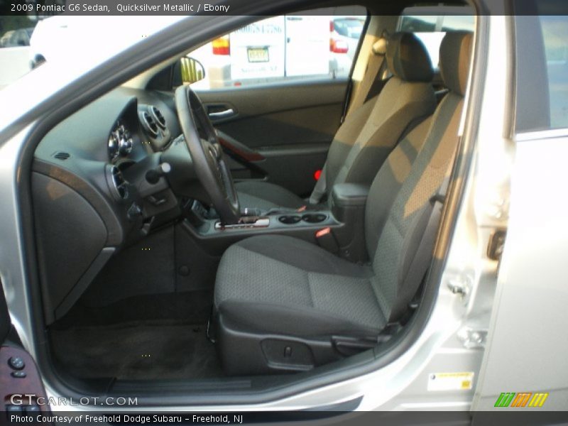 Quicksilver Metallic / Ebony 2009 Pontiac G6 Sedan
