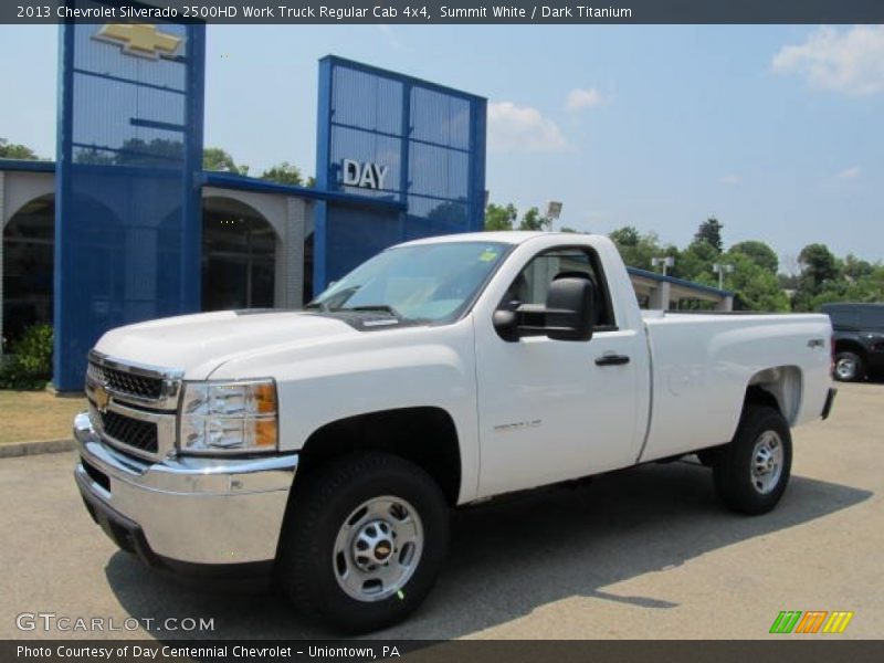 Summit White / Dark Titanium 2013 Chevrolet Silverado 2500HD Work Truck Regular Cab 4x4