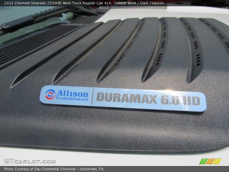 Summit White / Dark Titanium 2013 Chevrolet Silverado 2500HD Work Truck Regular Cab 4x4