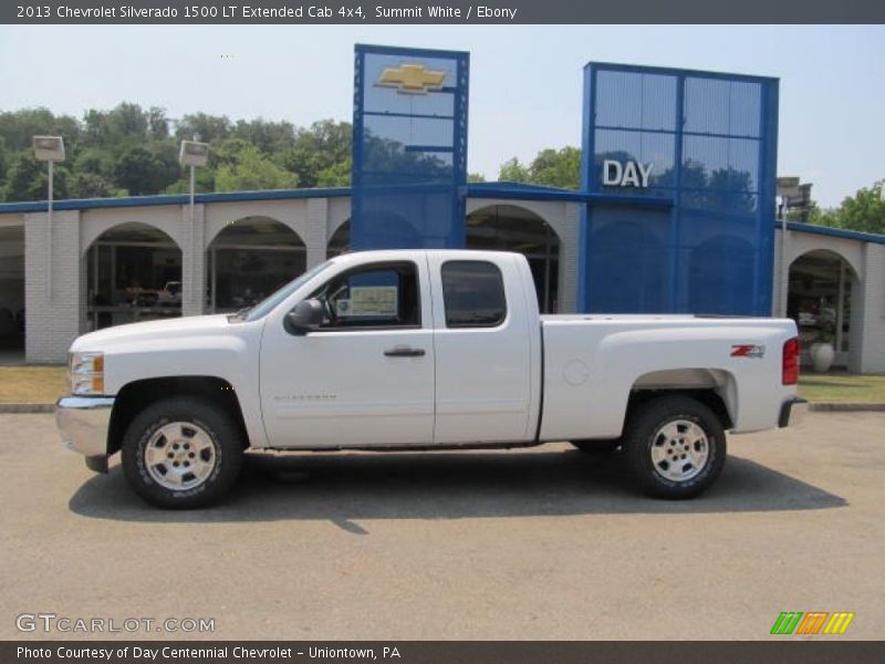 Summit White / Ebony 2013 Chevrolet Silverado 1500 LT Extended Cab 4x4