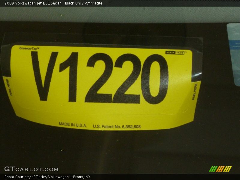 Black Uni / Anthracite 2009 Volkswagen Jetta SE Sedan