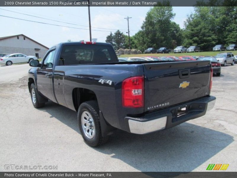 Imperial Blue Metallic / Dark Titanium 2009 Chevrolet Silverado 1500 Regular Cab 4x4