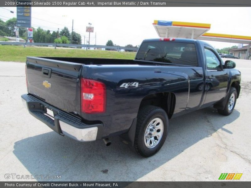 Imperial Blue Metallic / Dark Titanium 2009 Chevrolet Silverado 1500 Regular Cab 4x4