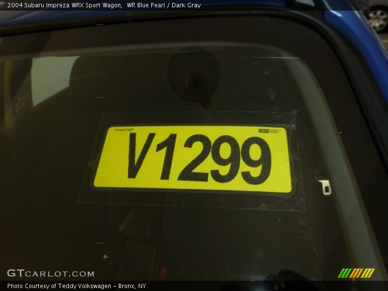 WR Blue Pearl / Dark Gray 2004 Subaru Impreza WRX Sport Wagon