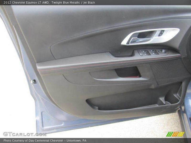 Twilight Blue Metallic / Jet Black 2012 Chevrolet Equinox LT AWD