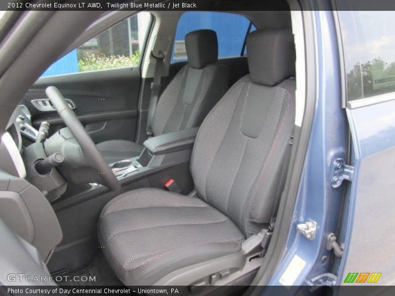Twilight Blue Metallic / Jet Black 2012 Chevrolet Equinox LT AWD