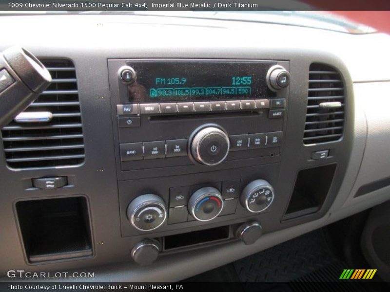 Imperial Blue Metallic / Dark Titanium 2009 Chevrolet Silverado 1500 Regular Cab 4x4