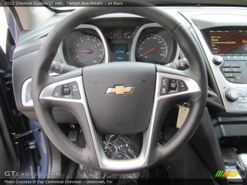 Twilight Blue Metallic / Jet Black 2012 Chevrolet Equinox LT AWD