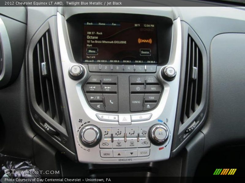 Twilight Blue Metallic / Jet Black 2012 Chevrolet Equinox LT AWD