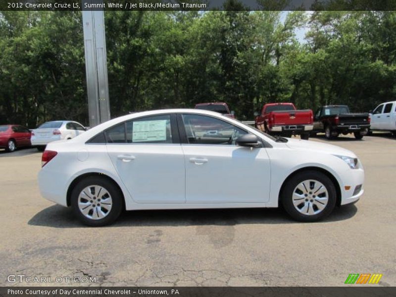 Summit White / Jet Black/Medium Titanium 2012 Chevrolet Cruze LS