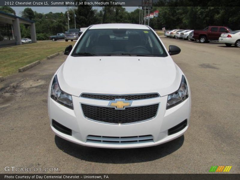 Summit White / Jet Black/Medium Titanium 2012 Chevrolet Cruze LS