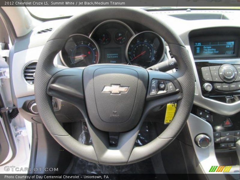 Summit White / Jet Black/Medium Titanium 2012 Chevrolet Cruze LS