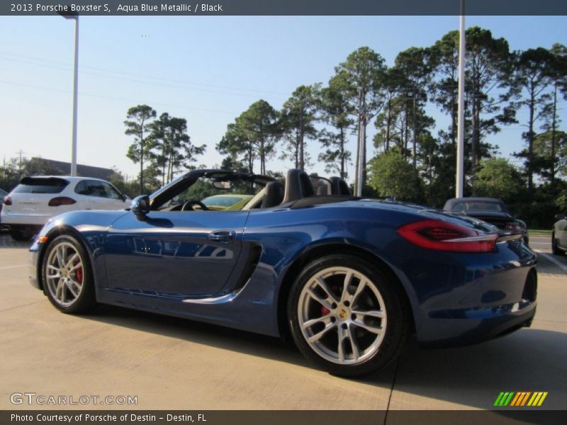 Aqua Blue Metallic / Black 2013 Porsche Boxster S