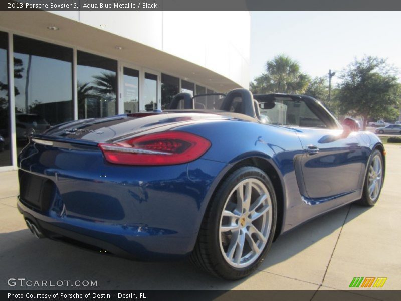 Aqua Blue Metallic / Black 2013 Porsche Boxster S