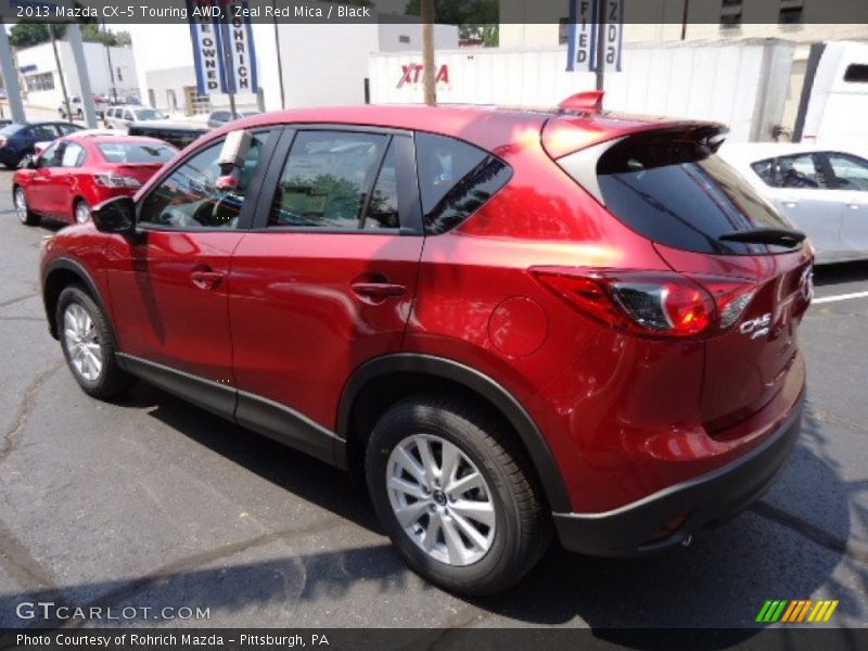 Zeal Red Mica / Black 2013 Mazda CX-5 Touring AWD