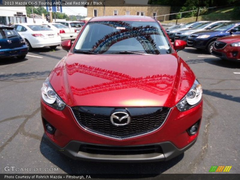 Zeal Red Mica / Black 2013 Mazda CX-5 Touring AWD