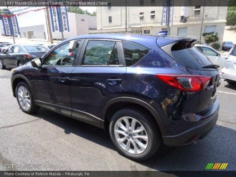 Stormy Blue Mica / Sand 2013 Mazda CX-5 Grand Touring