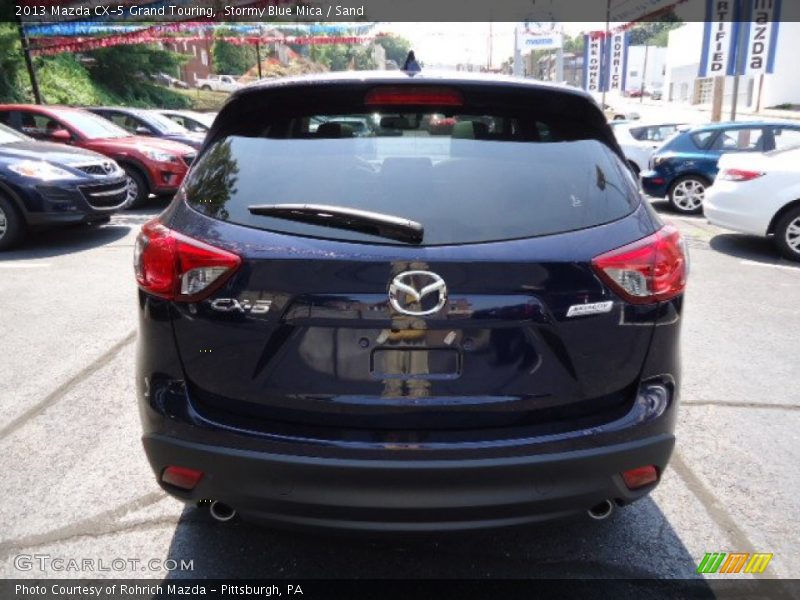 Stormy Blue Mica / Sand 2013 Mazda CX-5 Grand Touring