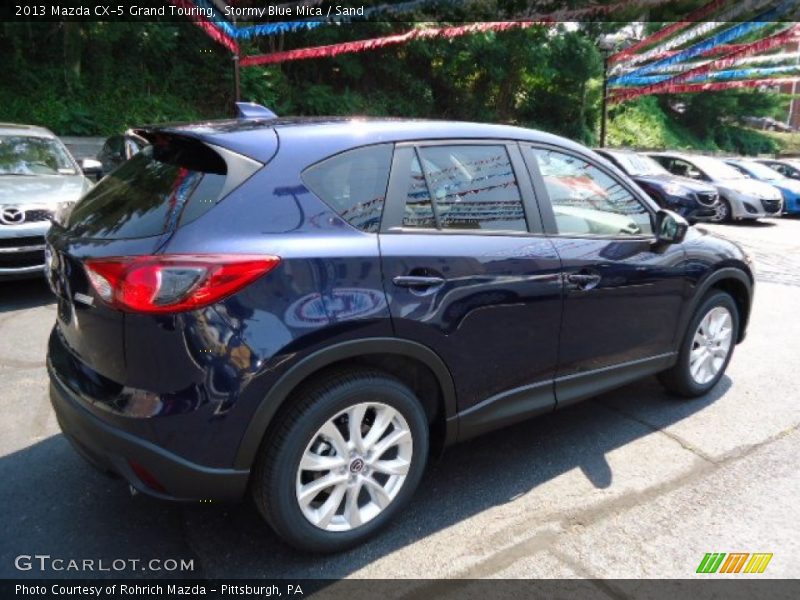 Stormy Blue Mica / Sand 2013 Mazda CX-5 Grand Touring