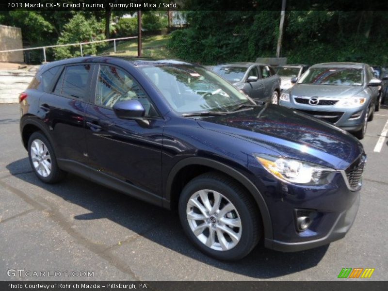 Stormy Blue Mica / Sand 2013 Mazda CX-5 Grand Touring
