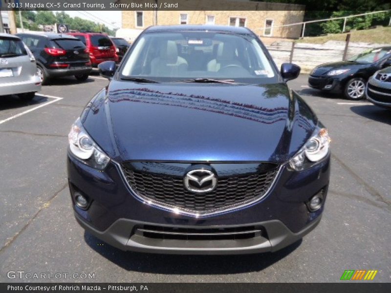 Stormy Blue Mica / Sand 2013 Mazda CX-5 Grand Touring