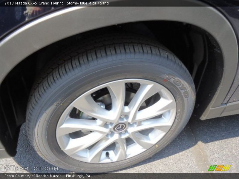 Stormy Blue Mica / Sand 2013 Mazda CX-5 Grand Touring