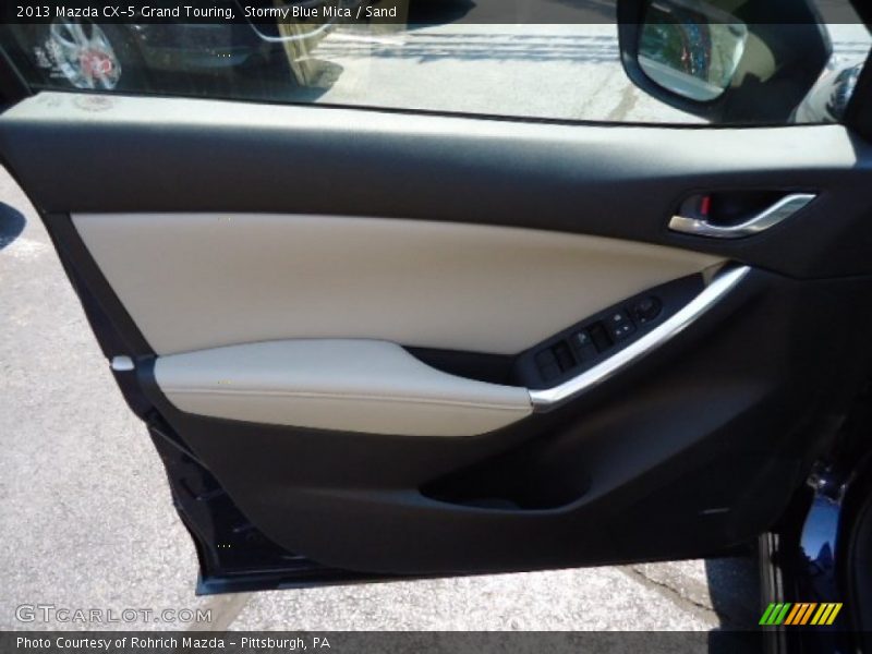 Stormy Blue Mica / Sand 2013 Mazda CX-5 Grand Touring