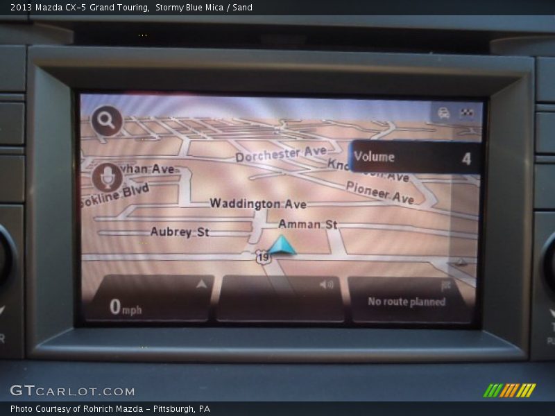 Stormy Blue Mica / Sand 2013 Mazda CX-5 Grand Touring