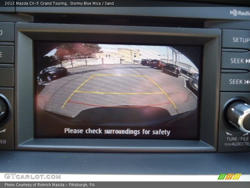 Stormy Blue Mica / Sand 2013 Mazda CX-5 Grand Touring