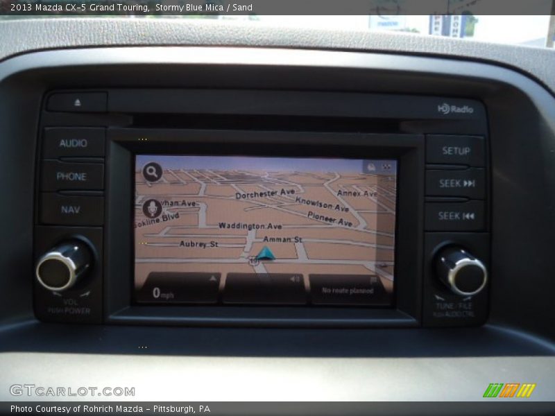 Stormy Blue Mica / Sand 2013 Mazda CX-5 Grand Touring
