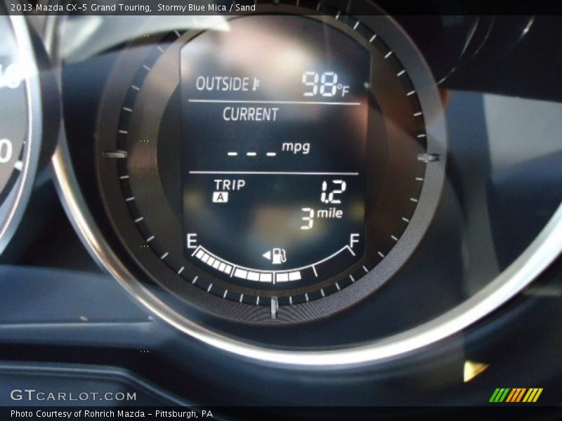 Stormy Blue Mica / Sand 2013 Mazda CX-5 Grand Touring