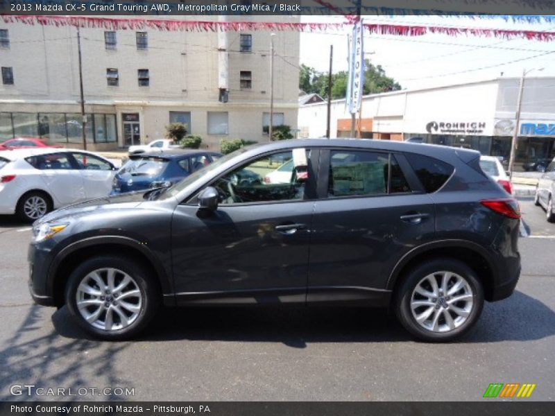 Metropolitan Gray Mica / Black 2013 Mazda CX-5 Grand Touring AWD
