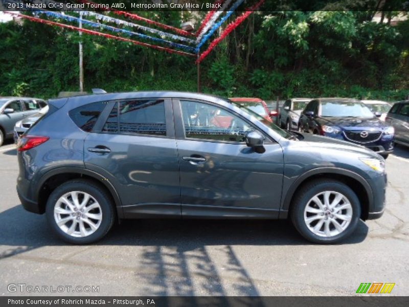 Metropolitan Gray Mica / Black 2013 Mazda CX-5 Grand Touring AWD