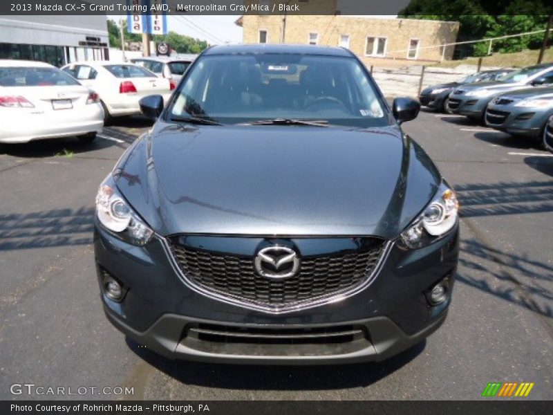 Metropolitan Gray Mica / Black 2013 Mazda CX-5 Grand Touring AWD