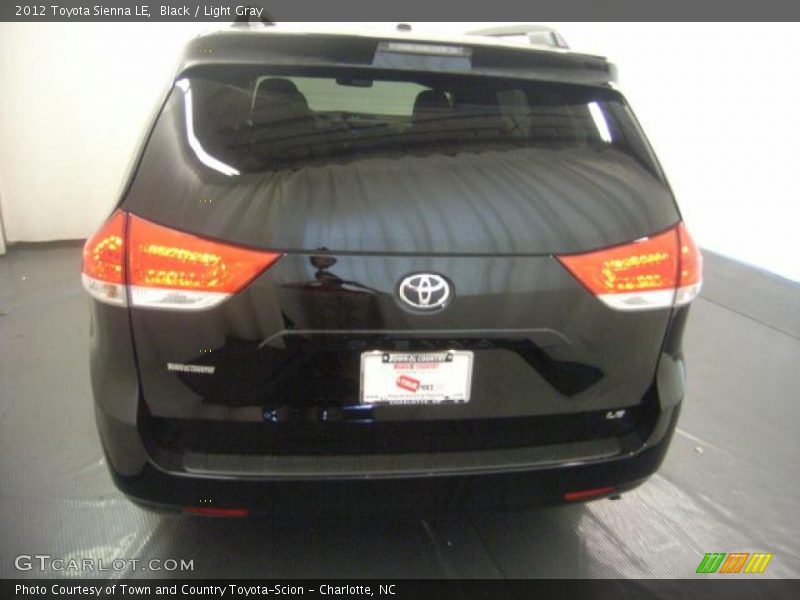 Black / Light Gray 2012 Toyota Sienna LE