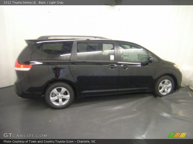 Black / Light Gray 2012 Toyota Sienna LE