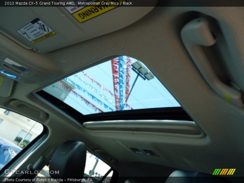 Metropolitan Gray Mica / Black 2013 Mazda CX-5 Grand Touring AWD