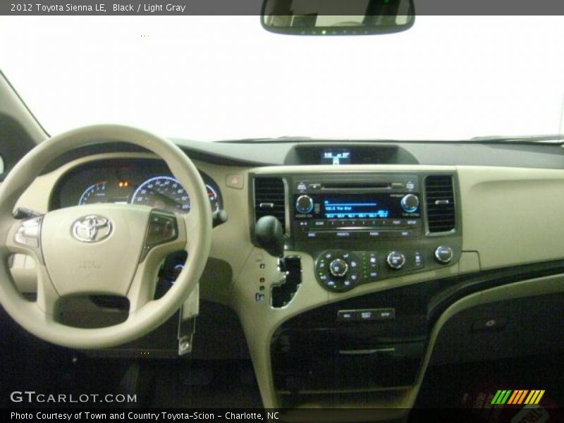 Black / Light Gray 2012 Toyota Sienna LE