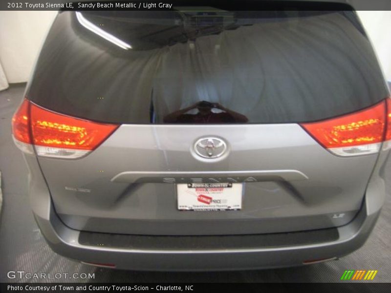 Sandy Beach Metallic / Light Gray 2012 Toyota Sienna LE