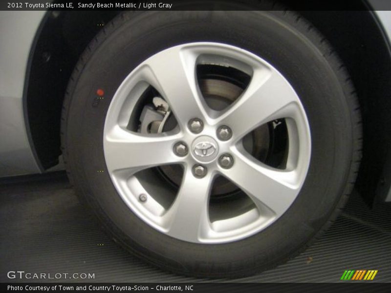 Sandy Beach Metallic / Light Gray 2012 Toyota Sienna LE