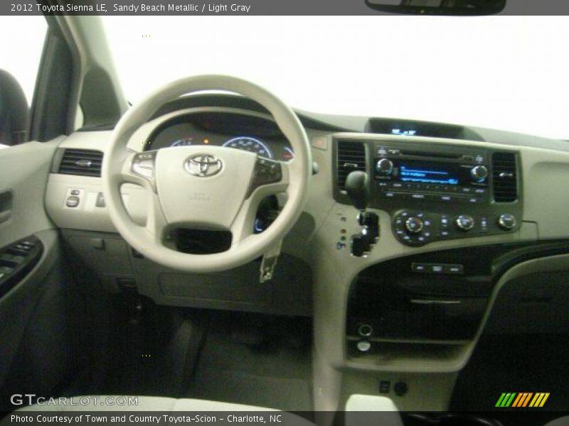 Sandy Beach Metallic / Light Gray 2012 Toyota Sienna LE