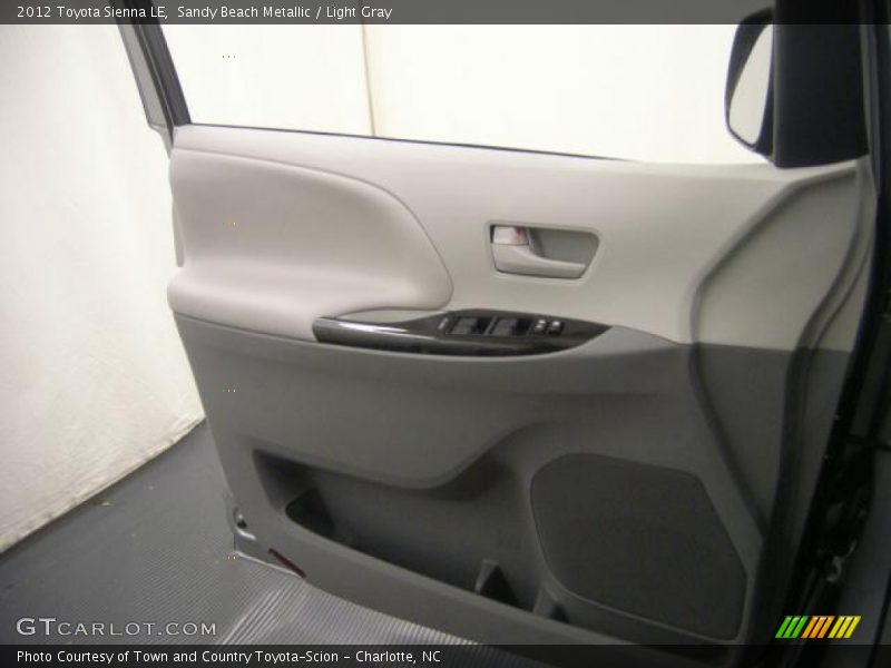 Sandy Beach Metallic / Light Gray 2012 Toyota Sienna LE