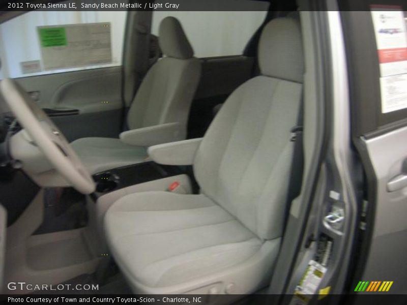Sandy Beach Metallic / Light Gray 2012 Toyota Sienna LE