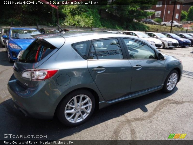 Dolphin Gray Mica / Black 2012 Mazda MAZDA3 s Touring 5 Door
