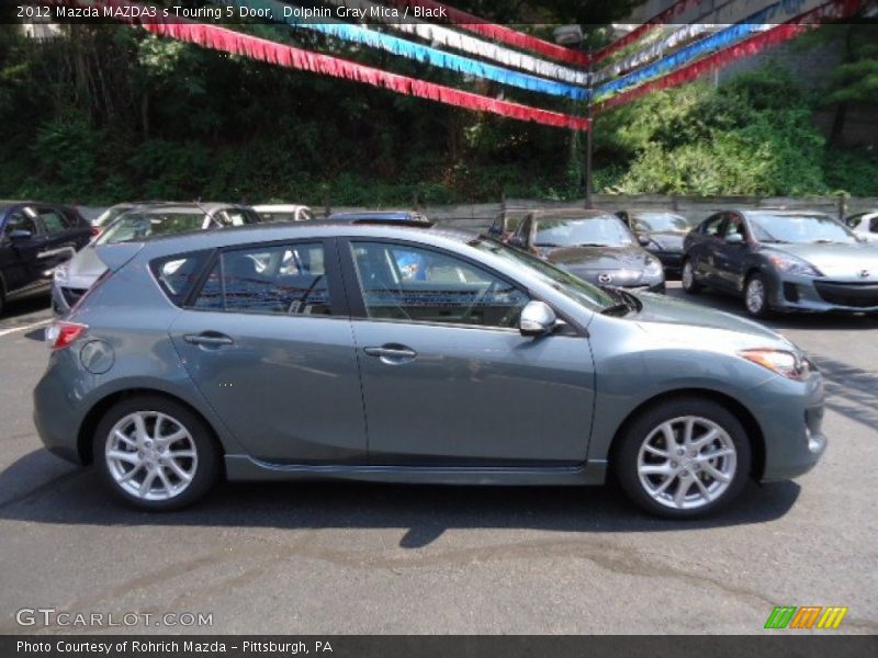 Dolphin Gray Mica / Black 2012 Mazda MAZDA3 s Touring 5 Door