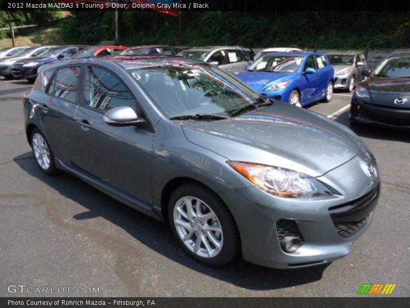 Dolphin Gray Mica / Black 2012 Mazda MAZDA3 s Touring 5 Door