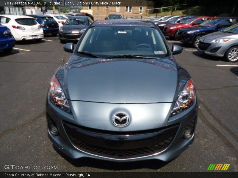 Dolphin Gray Mica / Black 2012 Mazda MAZDA3 s Touring 5 Door