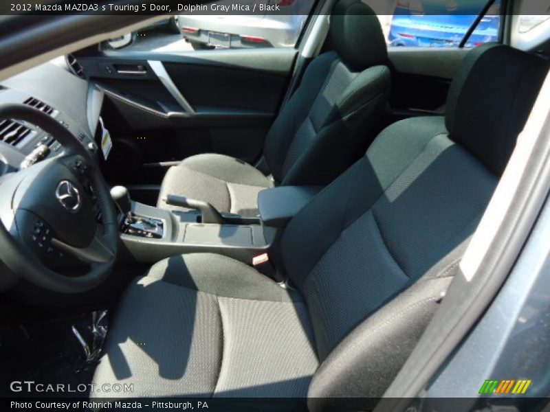 Dolphin Gray Mica / Black 2012 Mazda MAZDA3 s Touring 5 Door